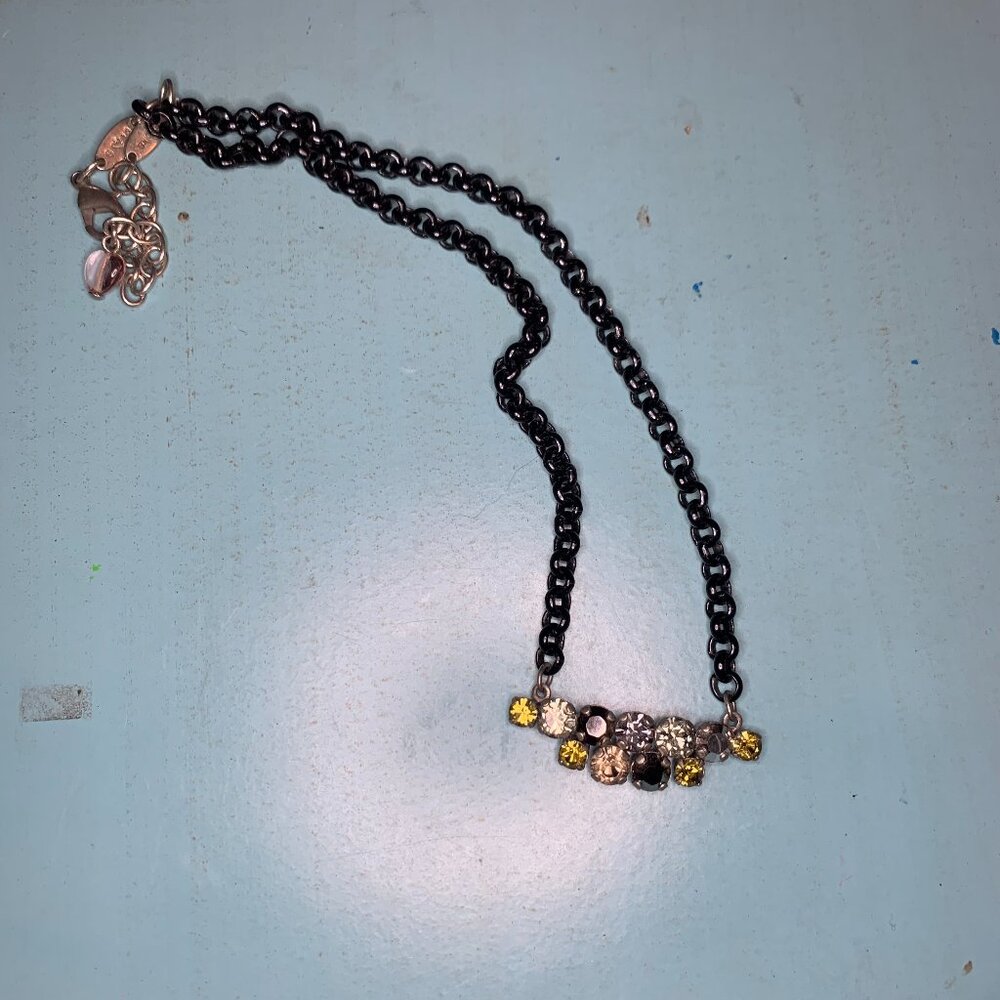 Authentic Sabika Fantasy Travel Necklace Choker Green Black